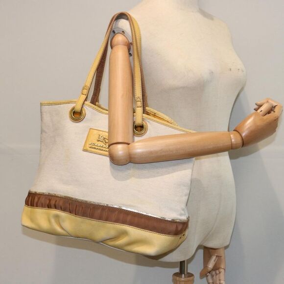 Burberry Blue Label Beige Canvas Tote Bag (Pre-Owned) - Picture 7 of 16